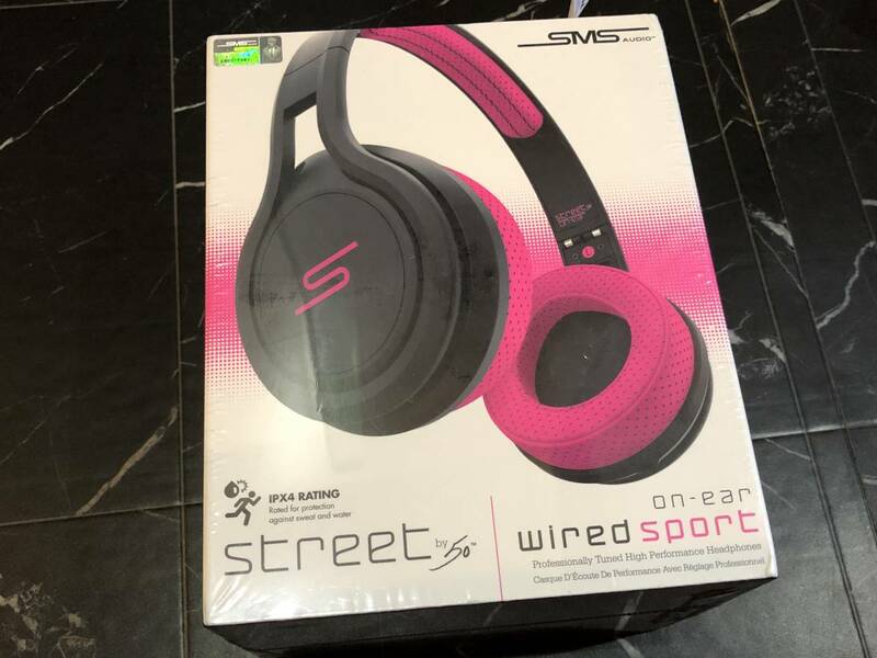 新品未開封・送料無料■SMS Audio STREET by 50 On-Ear Wired Sport Headphone■スポーツ用 オンイヤーヘッドフォン ピンク■モダニティ