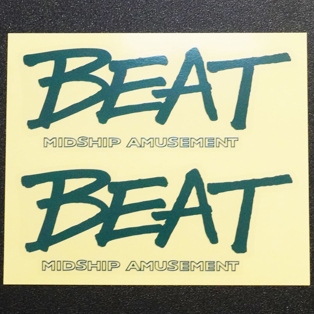 新品・未使用☆ホンダ ビート PP1 サイドステッカー グリーン左右セット（2枚）　BEAT MASTER　HONDA BEAT |新品|送料無料|匿名配送