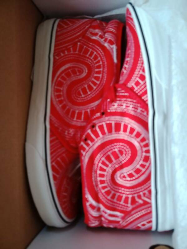 SUPREME/Vans Uptown Chukka Red 27cm