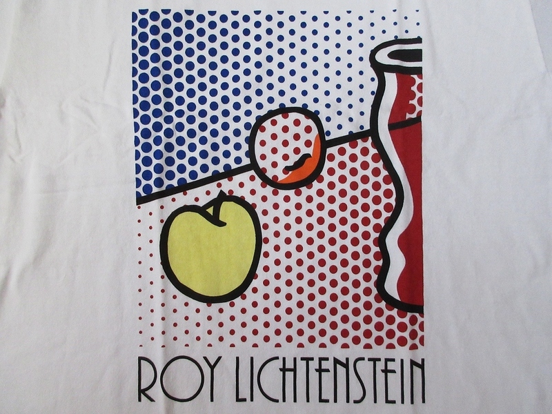ロイ リキテンスタイン ユニクロ Still Life with Red Jar 1994 Tシャツ L白 Roy Lichtenstein リキテンシュタイン 芸術ART現代美術 美術館