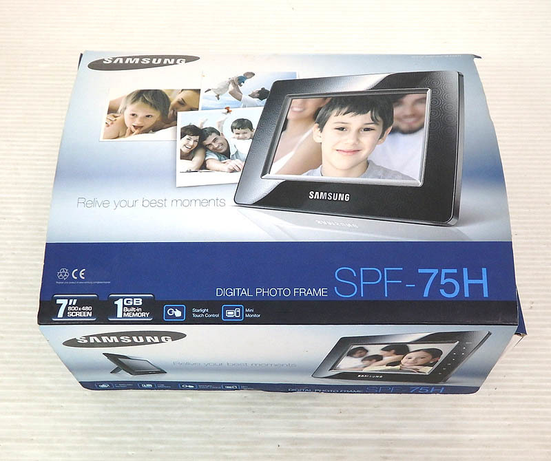SAMSUNG SPF-H75 サムスン デジタルフォトフレーム 動作品
