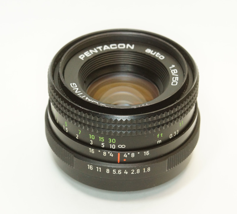 ドイツ製 PENTACON auto 1.8/50 MULTI COATING M42 266NA-484 ブラック 最終型 A/M切替レバー 