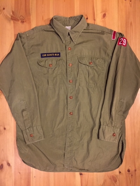 50's BSA/Boy Scout of America/ボーイスカウトオブアメリカ Vintage L/S Shirt/ヴィンテージ 長袖シャツ POPLIN生地/Levi's Lee Wrangler