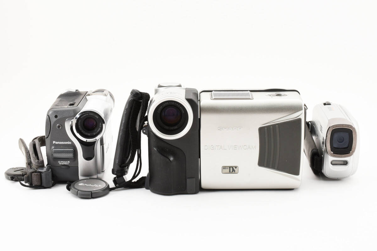 ★☆ビデオカメラ 3台 まとめ売り Kenko/Panasonic/SHARP☆★