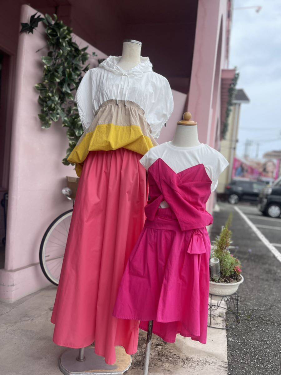 新品　在庫処分　120センチ　セットアップ　ピンク　ワンピース 風　発表会 