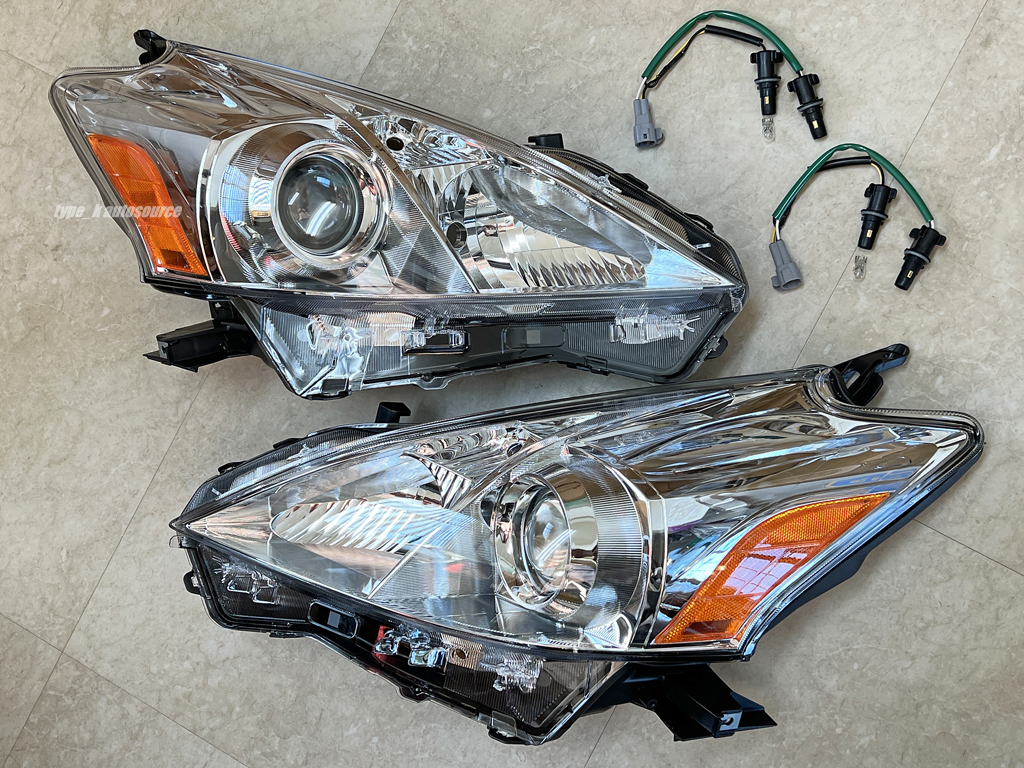 USトヨタ純正 12-14 TOYOTA PRIUS プリウスV ヘッドライト左右-ハロゲン マーカーハーネス込 USDM北米プリウスα アルファ前期 ZVW40 ZVW41