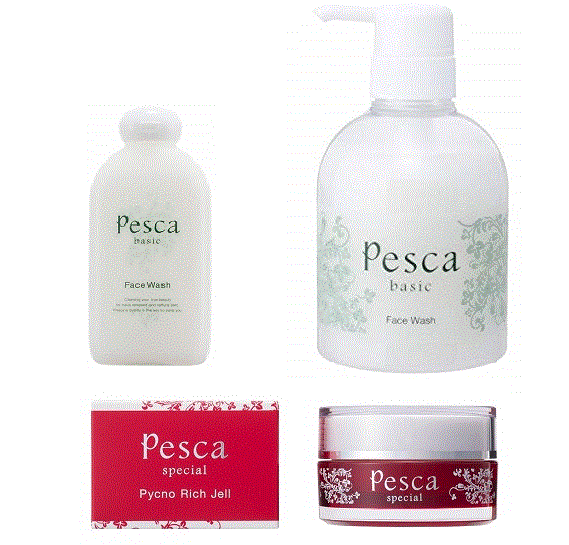 未使用 ぺスカ Pesca スキンケアセット (フェイスウォッシュ、化粧水、保湿クリーム) 送料800円～
