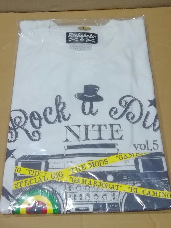 新品未使用　Tシャツ　Lサイズ　ザ・モッズ　ROCKA DIVE vol5 ホワイト