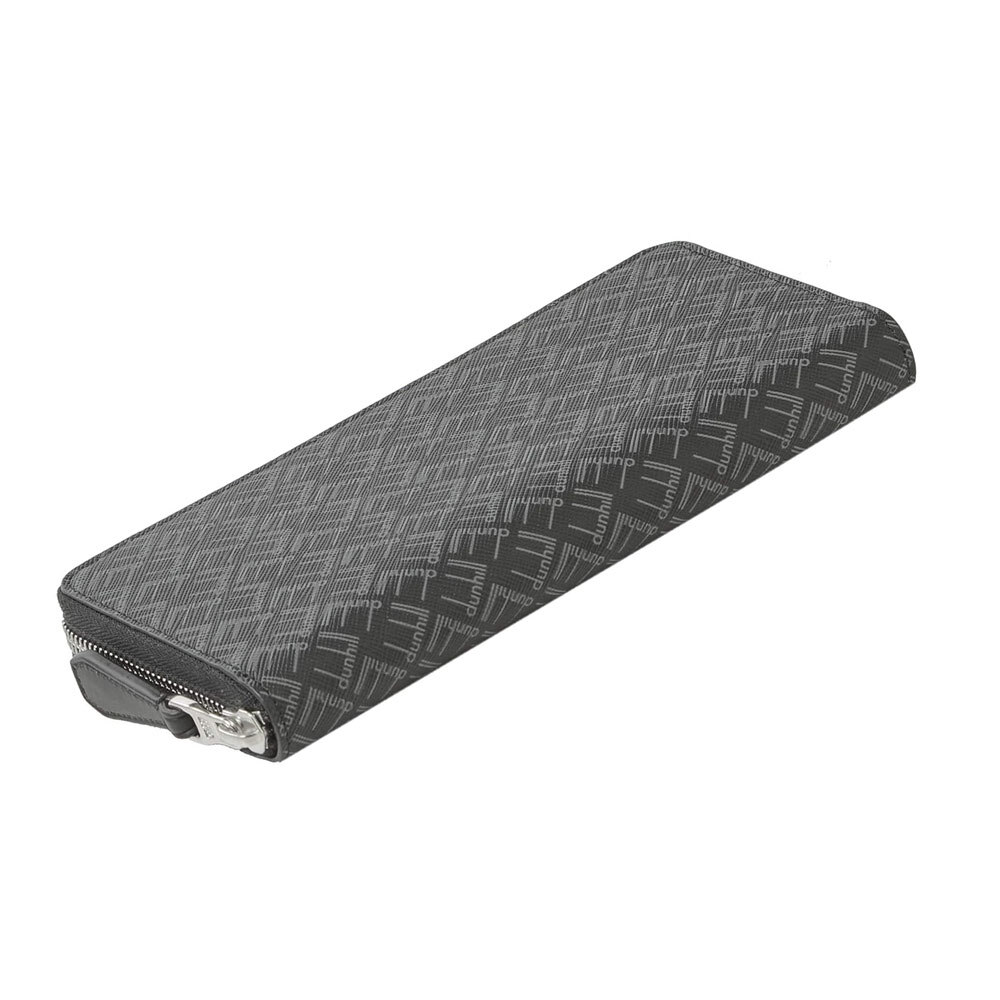 ダンヒル 長財布 ラウンドファスナー シグネチャー 黒 DU21R2180LT001R/4674/送料無料