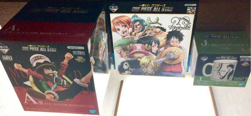 一番くじ ワンピース ONE PIECE ALL STAR A賞＆J賞＆L賞 ルフィ3点セット【新品】