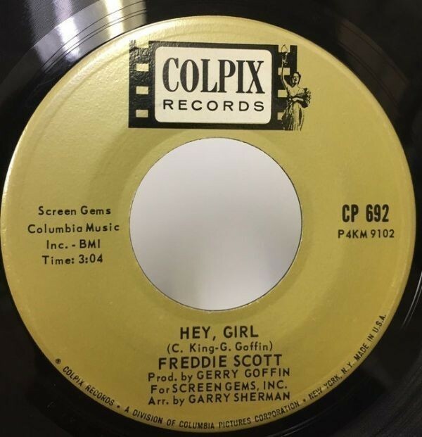 FREDDIE SCOTT/HEY GIRL シングルレコード