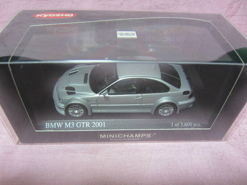 ミニチャンプス 1/43 BMW M3 GTR Street 2001 Silver