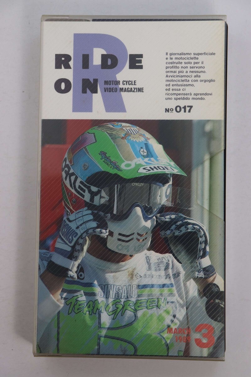 ■ビデオ■ＶＨＳ■ＲＩＤＥＲ　ＯＮ　Ｎｏ．１７　１９８９　３月号■マンスリー　モーターサイクル　ビデオマガジン■中古■