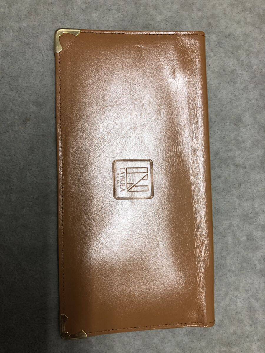 レザーウォレット　札入れ 長財布 二つ折り 約10×19cm 60サイズ