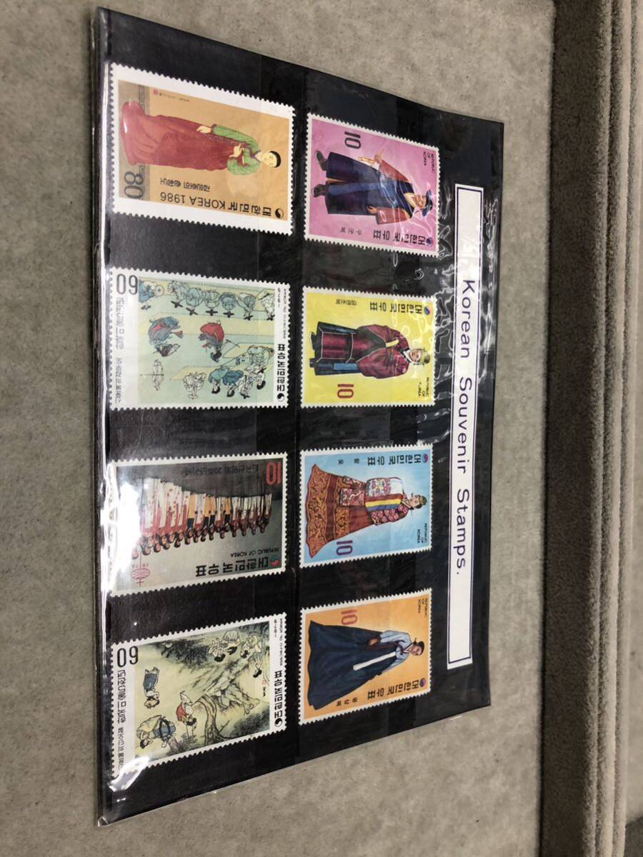 韓国切手セット　韓国　コリアン　海外　民族衣装　60サイズ