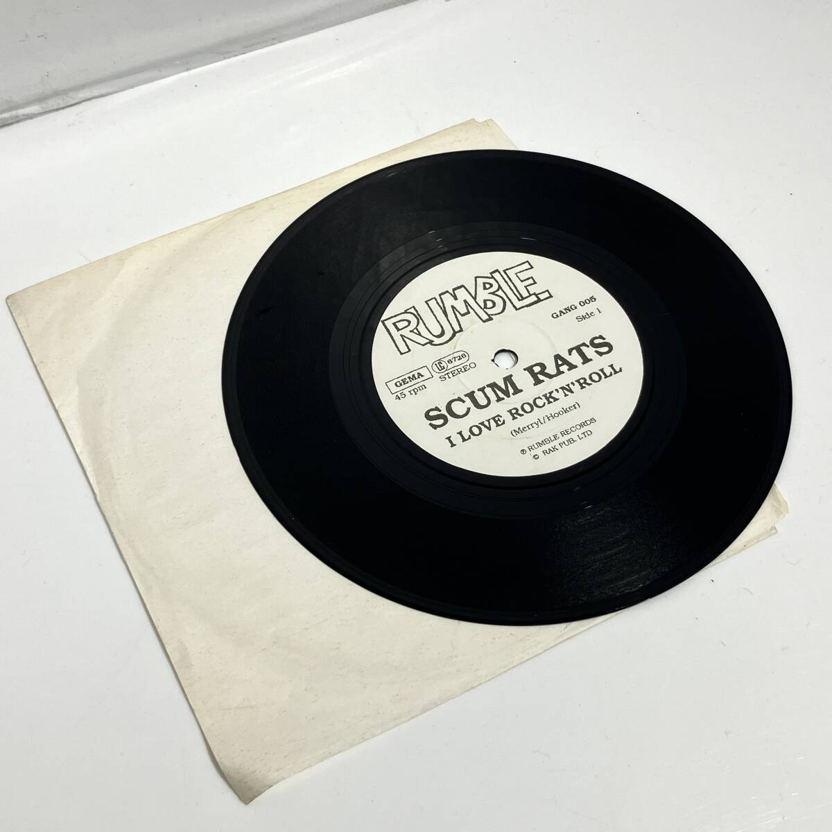 (志木)【EPレコード】SCUM RATS/スカム・ラッツ [I LOVE ROCK'N’ROLL] 7インチ サイコビリー ロカビリー GANG005