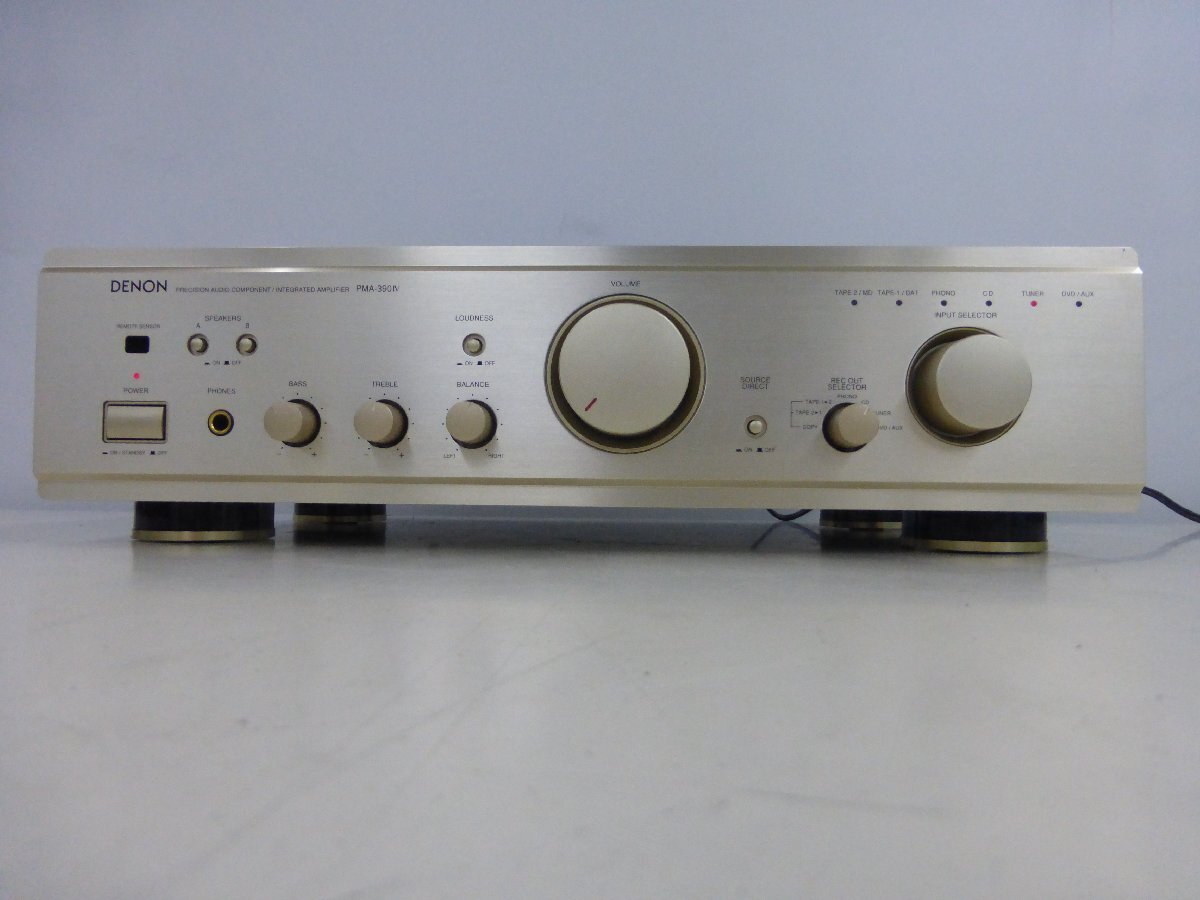 デノン アンプ 100W DENON AUDIO COMPORNENT INTEGRATED AMPLIFIER PMA-390Ⅳ　簡易確認済　その２