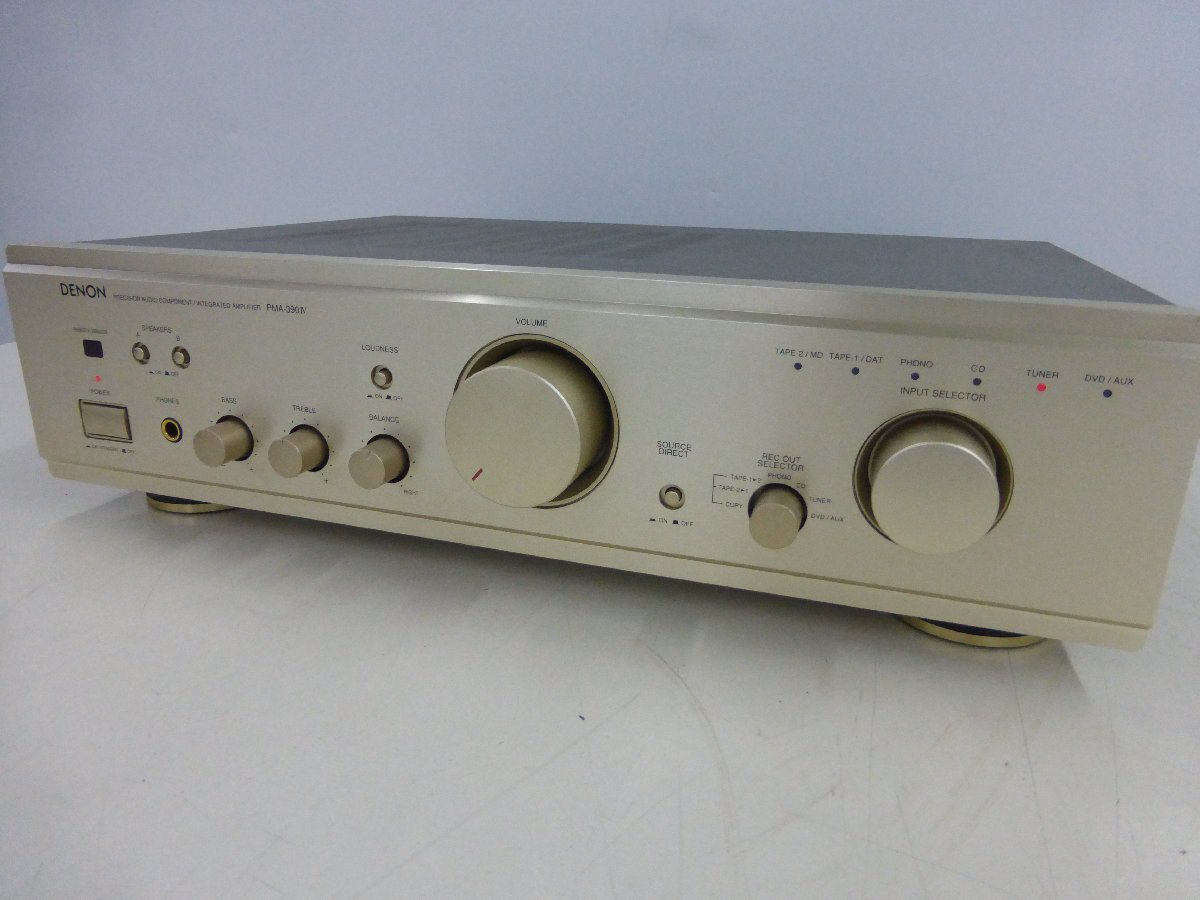 デノン　アンプ　最大 100W+100W DENON AUDIO COMPORNENT INTEGRATED AMPLIFIER PMA-390Ⅳ　簡易確認済