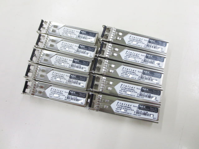 動作品外現状　同梱OK Finisar FTLF8519P2BNL 850nm ( NEC Rev.A1 B02002-00P04 )　モジュール　単価です