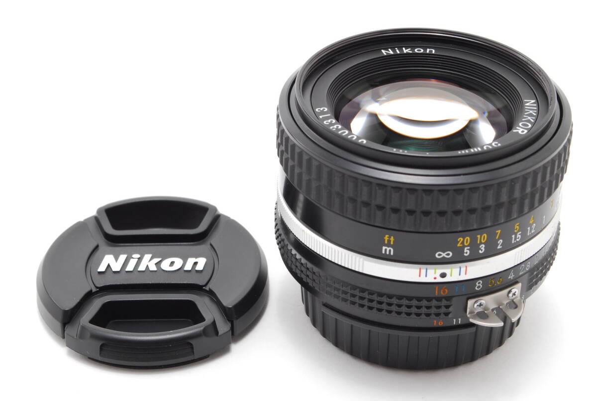 【SICコーティング】Nikon Ai NIKKOR 50mm f1.4S (Ai-S F1.4) 動作も写りもOKです。概ねキレイです。前後キャップ付きです。⑱