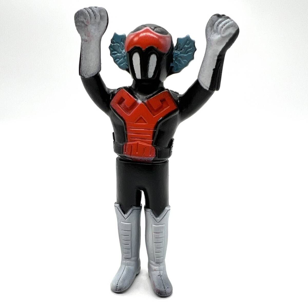 □ ブルマァク タカトク アクマイザー3 ザビタン ソフビ フィギュア 人形 当時物 ビンテージ 昭和レトロ 貴重 レア 全長：約11cm