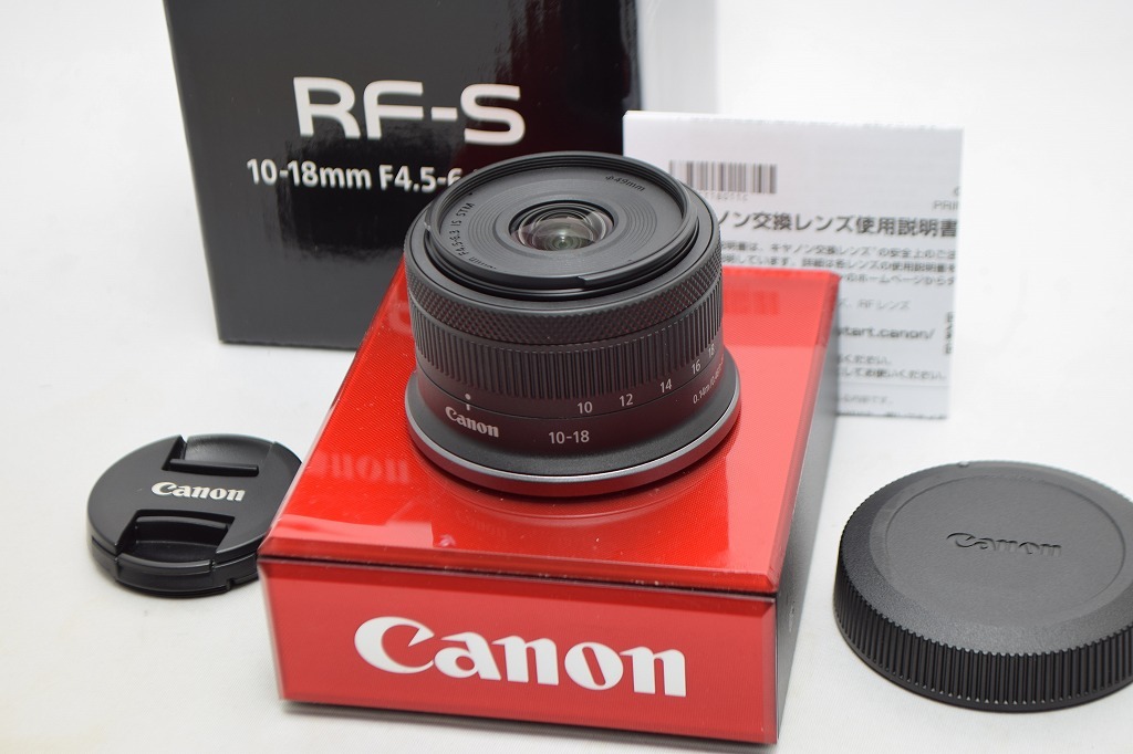 美品★Canon キヤノン RF-S 10-18mm F4.5-6.3 IS STM★元箱付