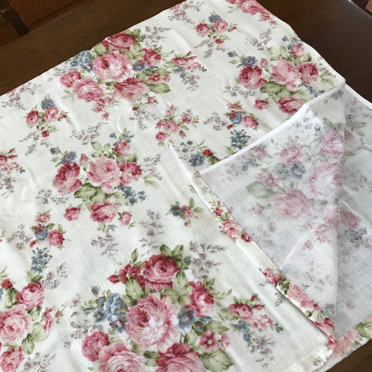 新品　バラ柄　やわ肌ガーゼ　バスタオル　(マリー)日本製　70×120㎝　クリックポスト