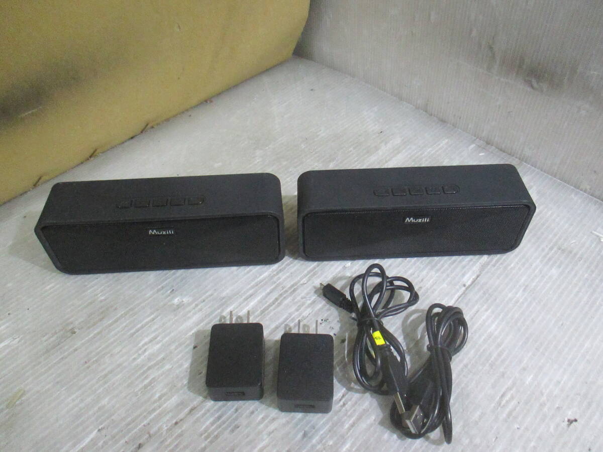 [J4-3/M60920-1]★Muzili　スピーカー　2台セット　Microカード16GBと３２GB　ACアダプター付★