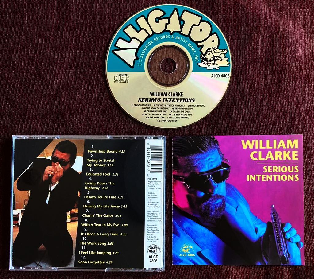 ウィリアム・クラーク/BLUES HARMONICA/白人ブルース・ハーモニカ名手/シカゴ・ブルース/WILLIAM CLARKE/アレックス・シュルツ/1992年