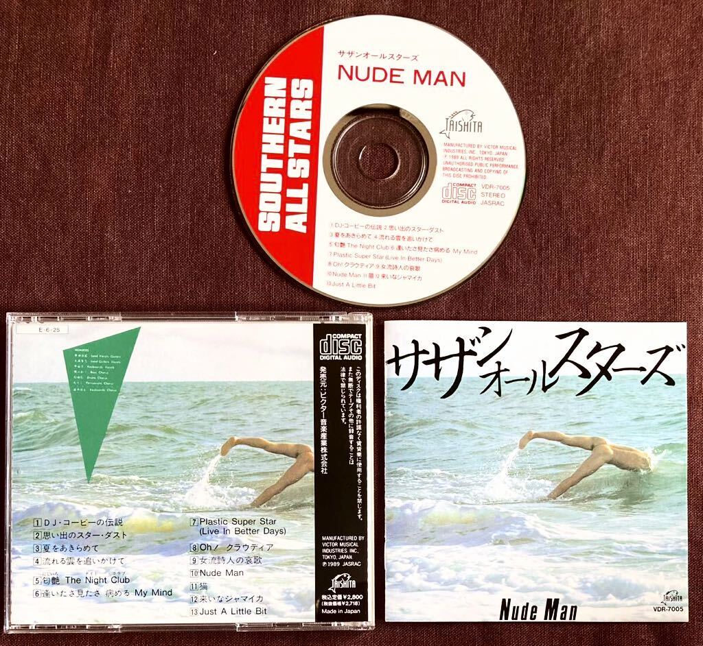 桑田佳祐/大森隆志/原由子/関口和之/松田弘/野沢秀行/小林克也/砂原俊三/中村哲/八木正生/サザンオールスターズ/NUDE MAN/1982年