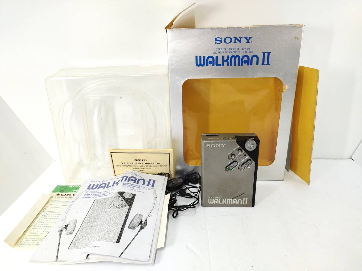 374 SONY WALKMAN ll WM-2 ソニー ウォークマン カセットプレーヤー 箱/取説付