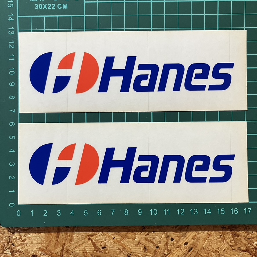 Hanes STICKER ステッカー シール 2枚 年代物 ビンテージ