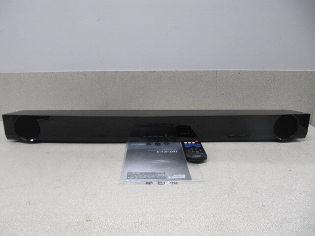 良好品 YAMAHAフロントサラウンド YAS-101 スピーカーリモコン付 サウンドバー 2013年製 /ヤマハ