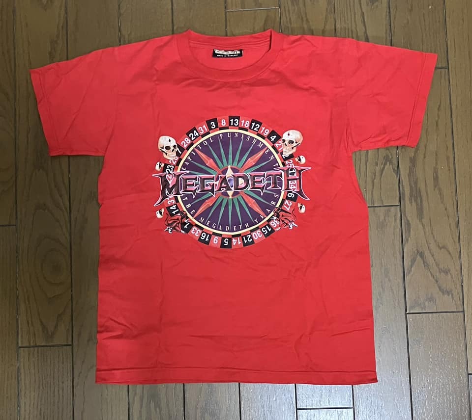 MEGADETH / CAPITOL PUNISHMENT　Tシャツ（タグ表記はメンズMサイズ）普通より小さいので必ず実寸確認してください。