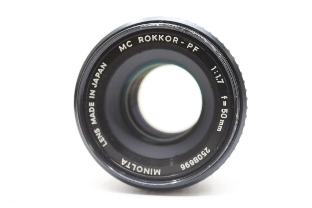 ★良品★MINOLTA ミノルタ MC ROKKOR-PF 50mm F1.7 ミノルタ王道！標準レンズ！ OK7159