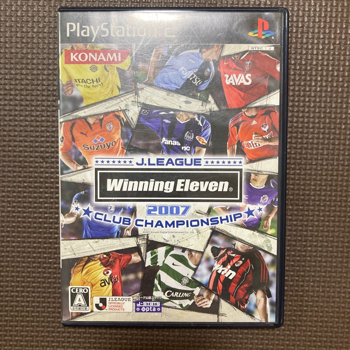 【送料無料】PS2ソフト　Jリーグ　ウイニングイレブン2007 クラブチャンピオンシップ　ケース破損