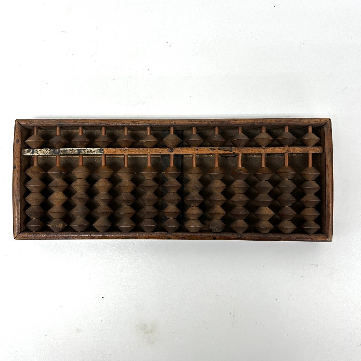 【80】1円～ そろばん 13桁 下5珠 レトロ 算盤 木製 ヴィンテージ 現状品