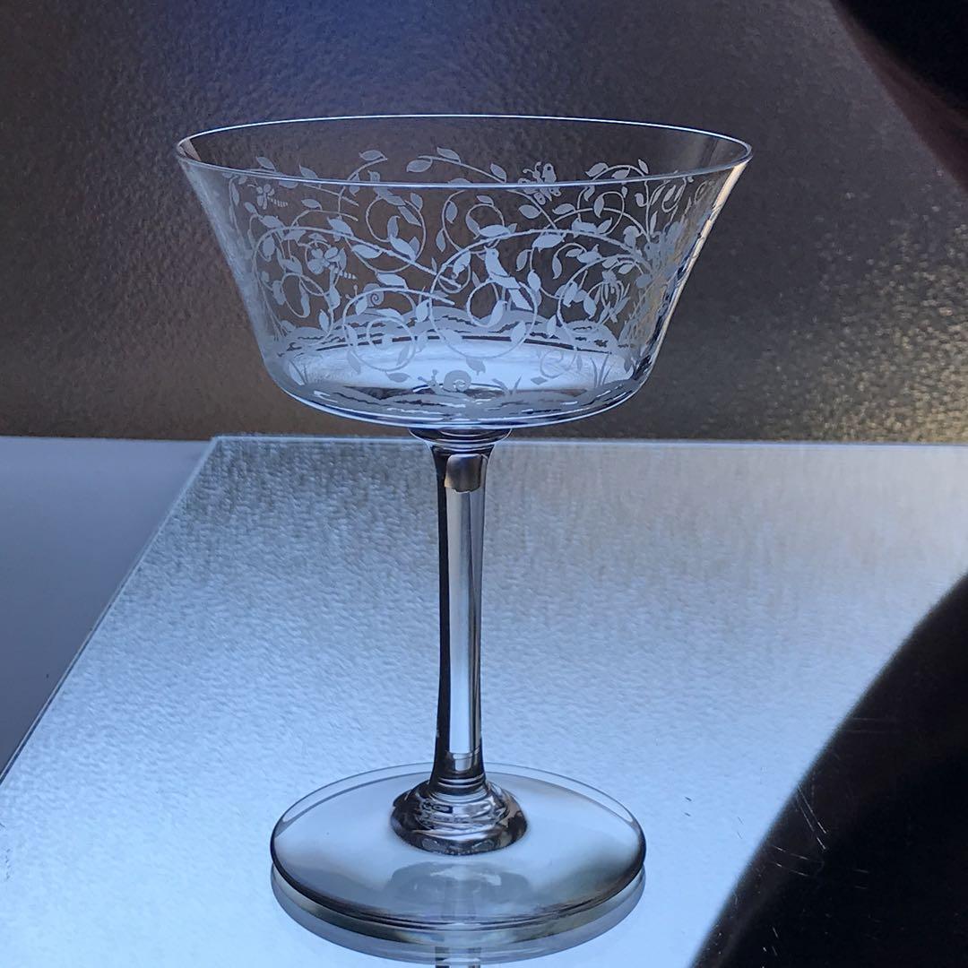 オールドバカラ Baccarat ★レイラ Leillah★シャンパンクープグラス希少 ジョルジュ・シュヴァリエ 