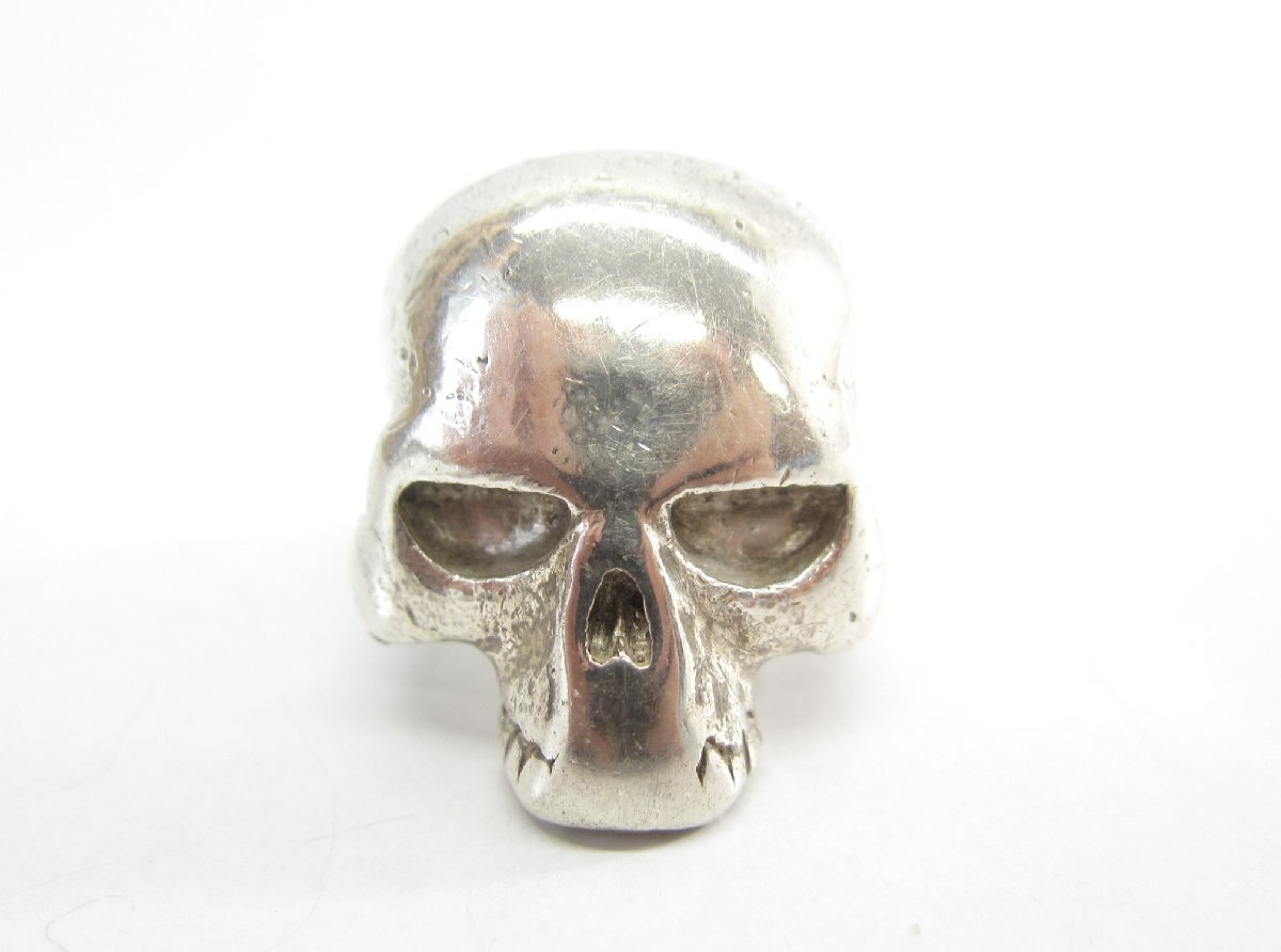 Crazy Pig Designs クレイジーピッグ Large Evil Skull Ring ラージエビルスカルリング 約14.5号 指輪 ∠UA11222