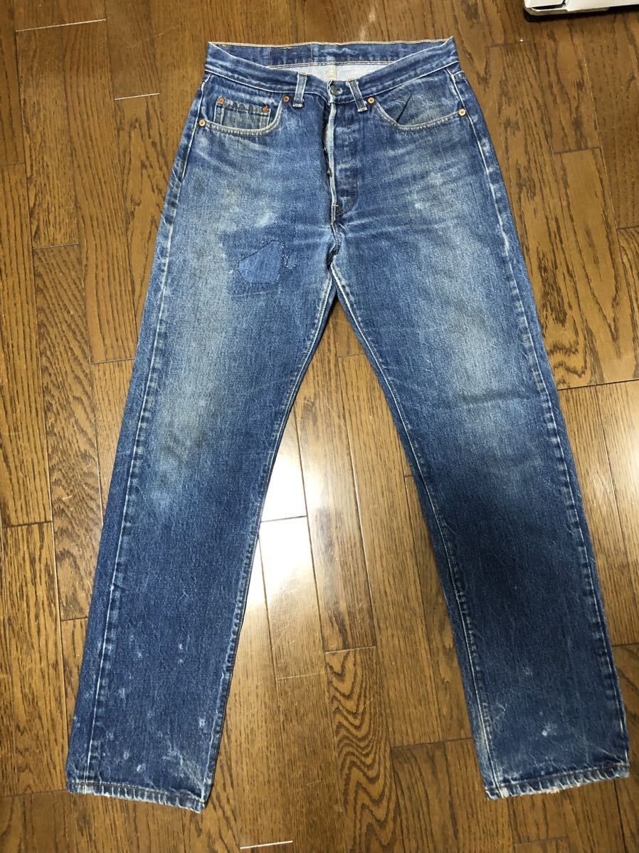 82年USA製リーバイス501 赤耳 直後　黒カンハチマルクロカン　W33 