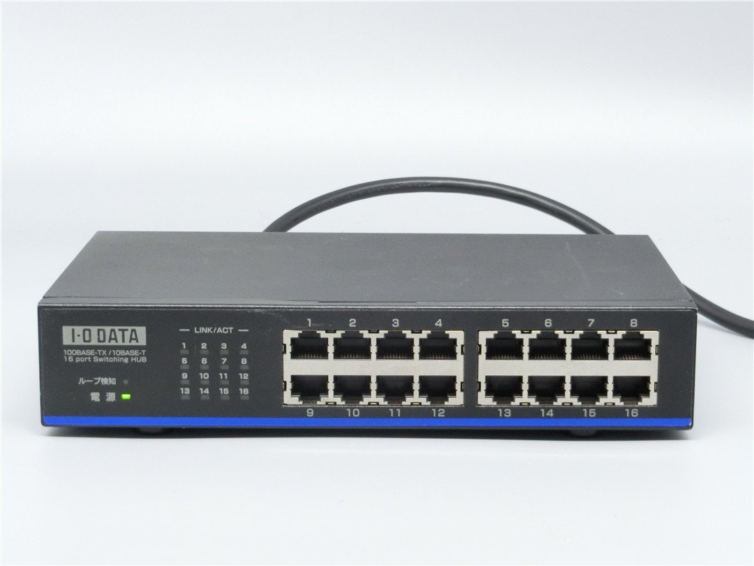 中古品　I-O DATA アイ・オー・データ スイッチングハブ 16ポート ETX-ESH16NB　送料無料