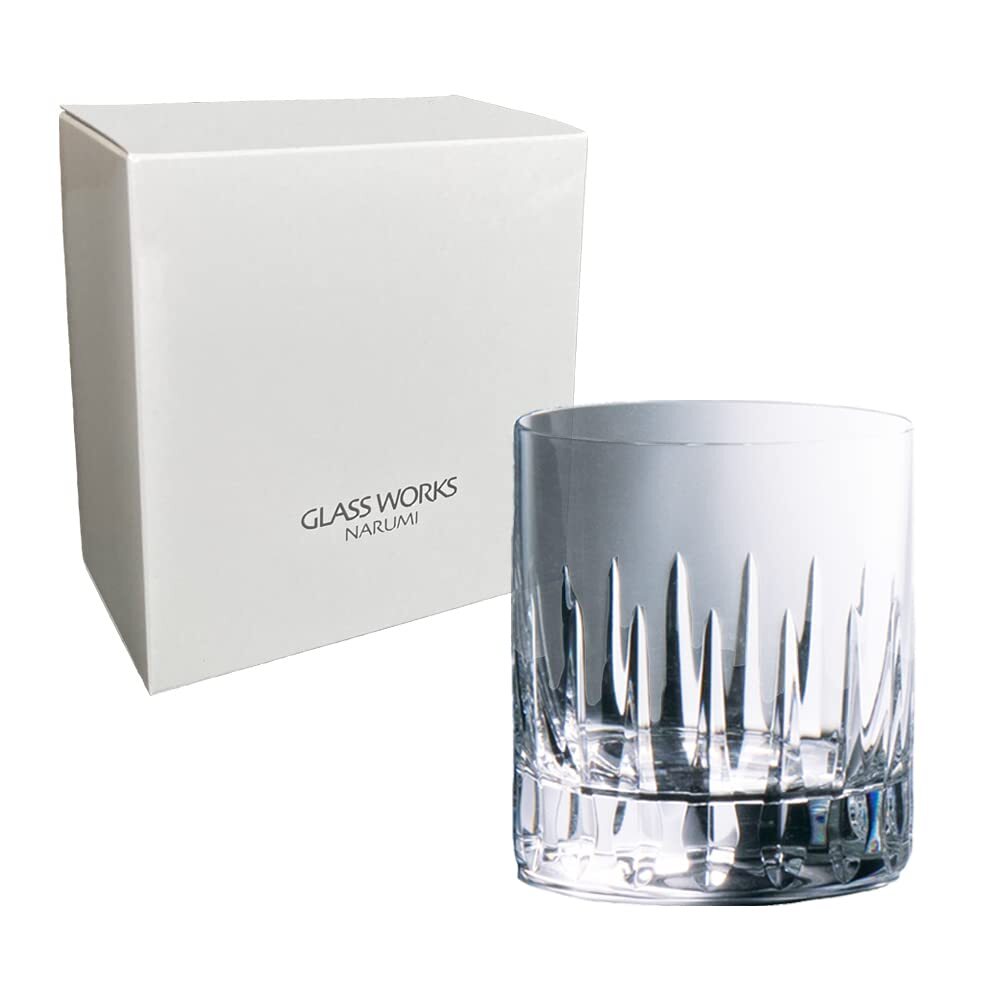 NARUMI(ナルミ) ロックグラス グラスワークス クラウン 310cc クリア ウィスキーグラス オールドグラス クリスタル プレゼント ギ