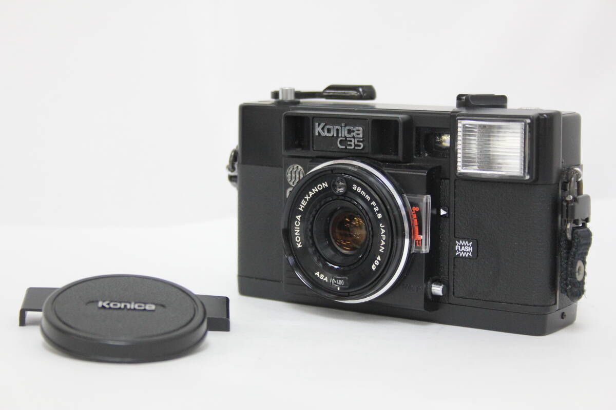 【返品保証】 コニカ KONICA C35 AF HEXANON 38mm F2.8 コンパクトカメラ v7110