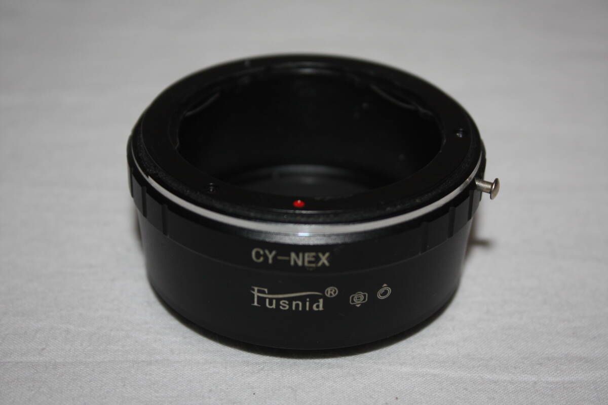 送料無料！CY-NEX マウントアダプター　Contax Yashica マウント- Sony Eマウント 美品　 （検索：Nikon/Canon/Mamiya/一眼レフカメラ）