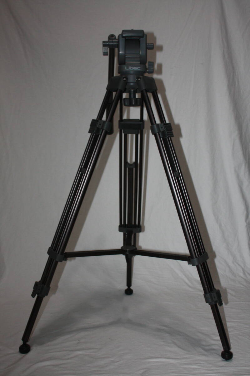 Libec　LS-22DV (H22DV） 美品 　3段三脚　(検索：ビデオ三脚、リーベック、マンフロット、SONY、PXW-、PMW-、PDW-、HVR-、AG-AC、AJ-PX)
