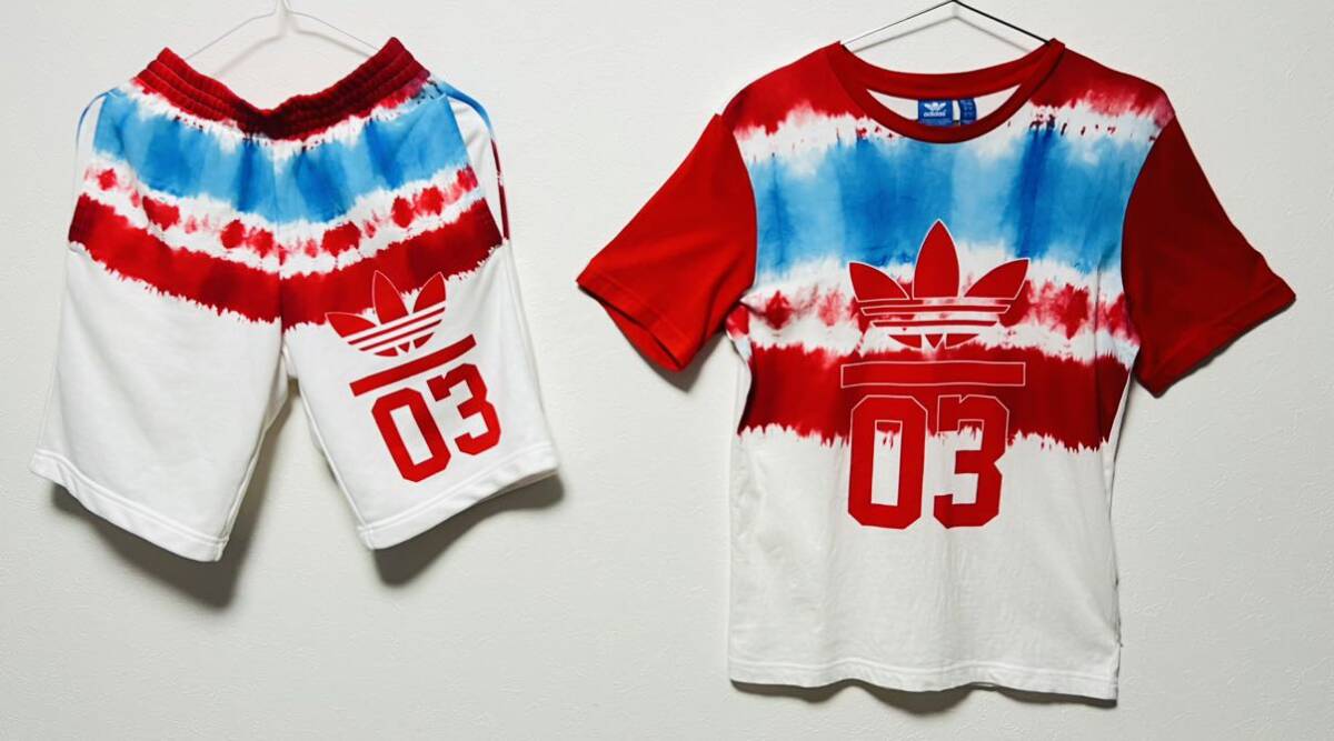 レア★ adidas3フォイル タイダイ オリジナルス　セットアップ　極美品★