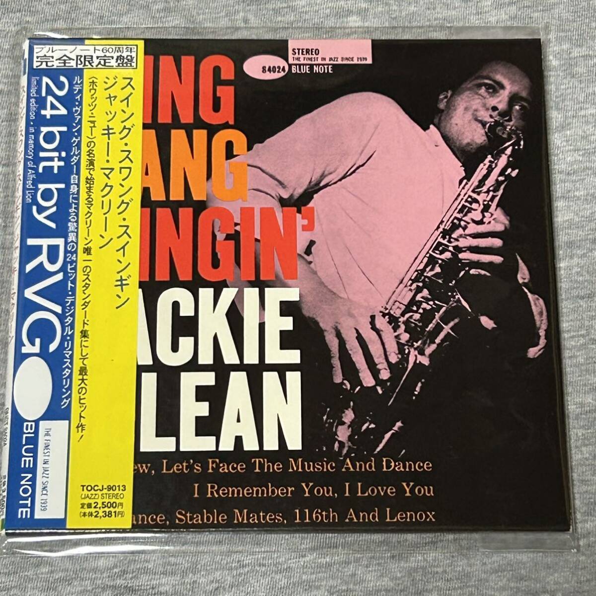 ブルーノート紙ジャケ★ジャッキー・マクリーンJACKIE McLEAN「スイング・スワング・スインギン」