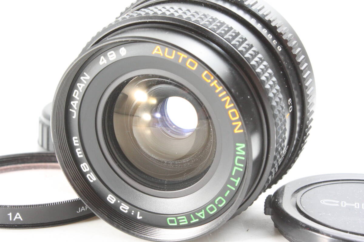 [AB] AUTO CHINON MULTI-COATED 28mm F2.8★PENTAX PKマウント★10843