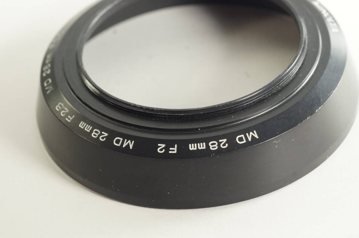PH4群『並品』 Minolta MD 28mm F2 28mm F2.8 28mm F3.5 ミノルタ レンズフード
