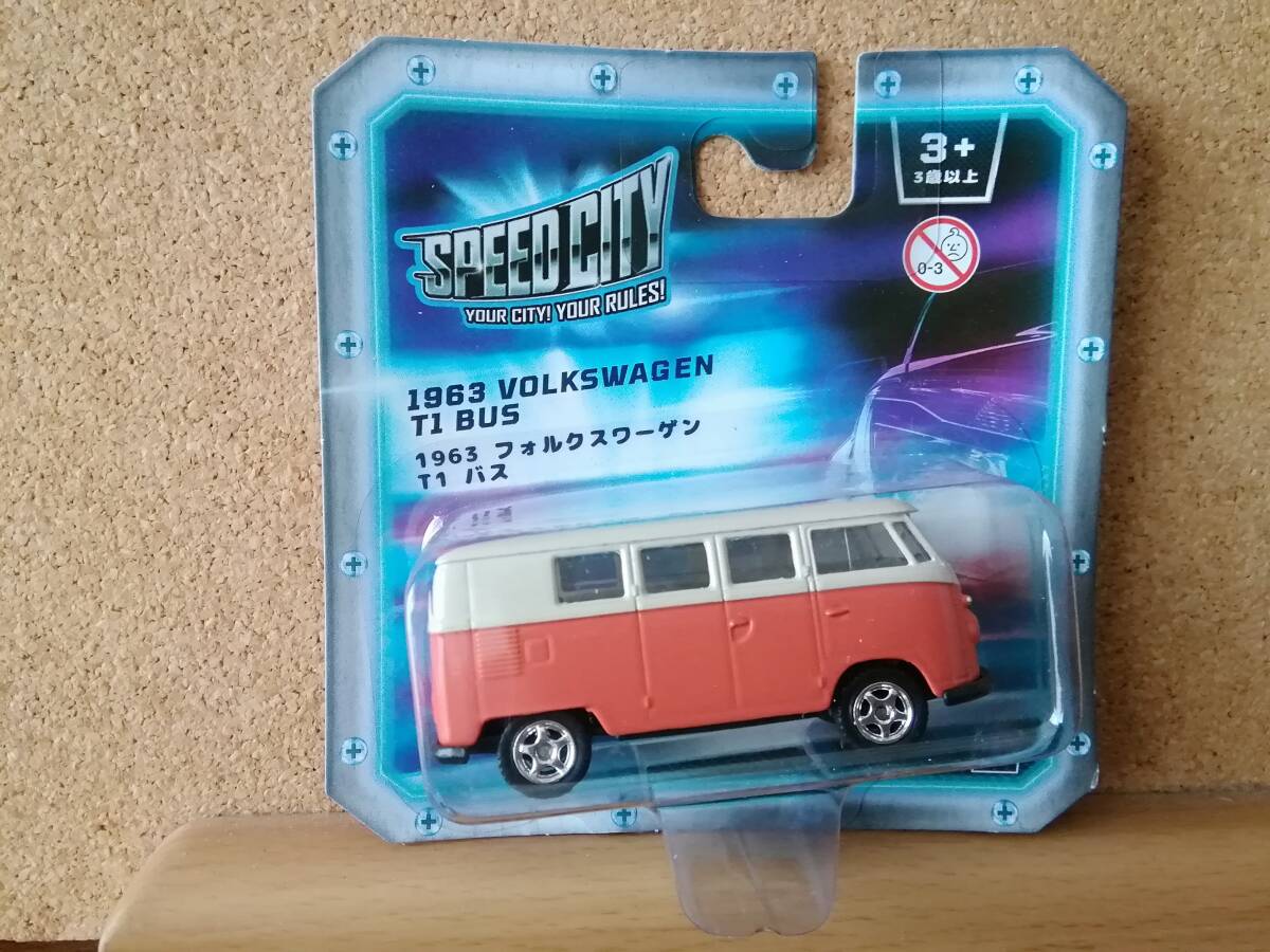 ＷＥＬＬＹ／ウェリー★１９６３　フォルクスワーゲン　Ｔ１　バス／１:６０スケール★輸入元トイザらス
